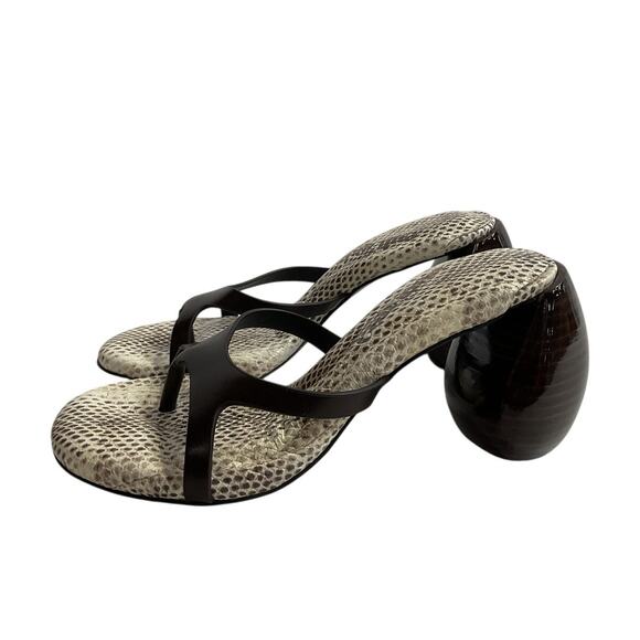 Cult Gaia Sculptural Espresso Rory Heels Size 36.5 EU / 6.5 US - Picture 4 of 5